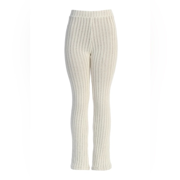 JLUX LABEL WHITE BETTER TOGETHER RIBBED PANTS - Picture 4 of 13